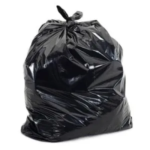 33" x 40" - 16 micron Trash Bags (250 bags/case) - Black
