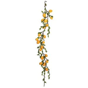5' Artificial Green and Yellow Lemon Garland