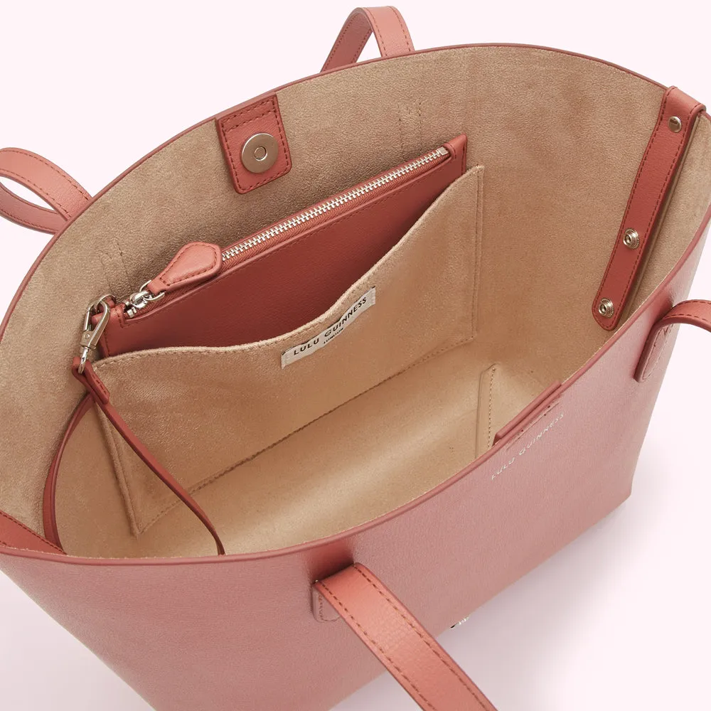 AGATE SMALL IVY LEATHER TOTE BAG