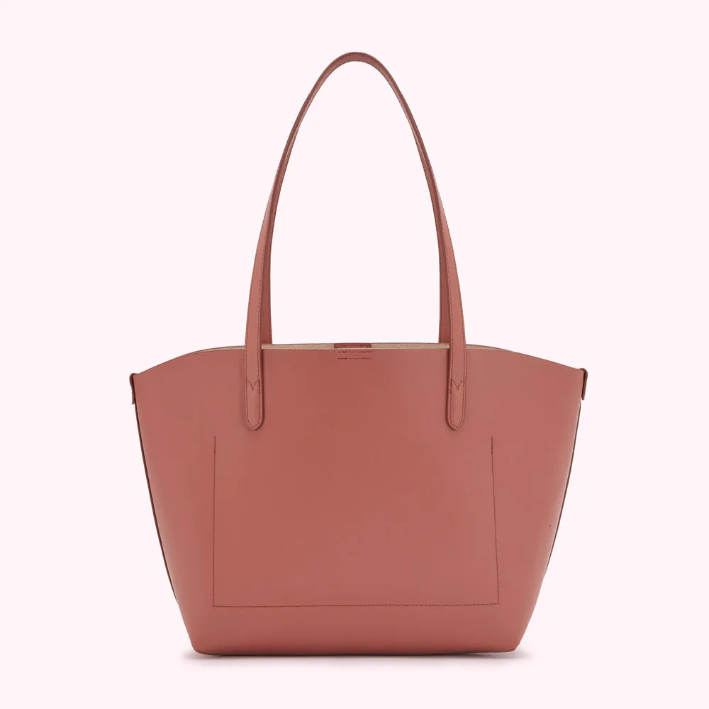 AGATE SMALL IVY LEATHER TOTE BAG