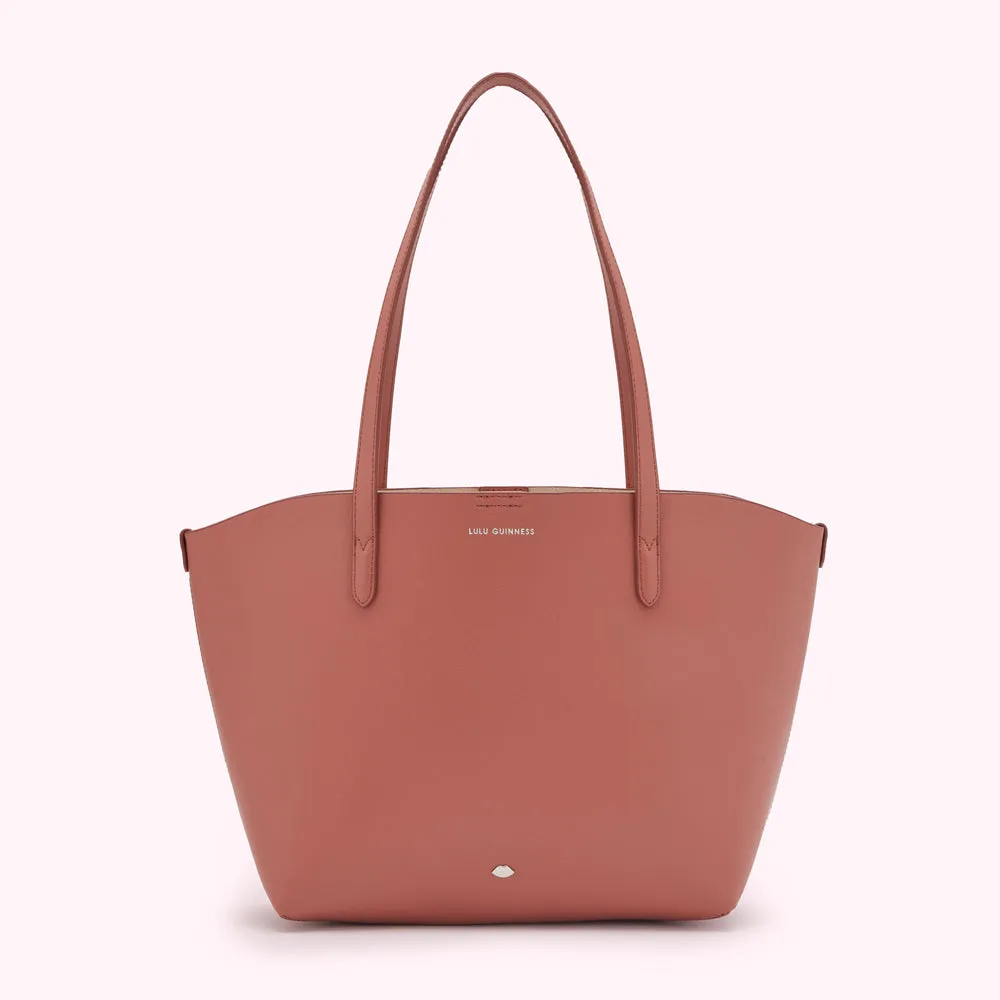 AGATE SMALL IVY LEATHER TOTE BAG