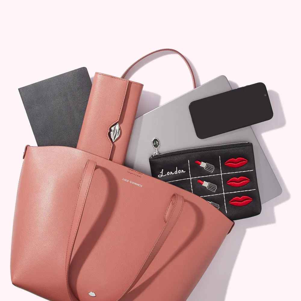 AGATE SMALL IVY LEATHER TOTE BAG