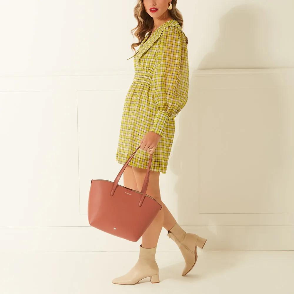 AGATE SMALL IVY LEATHER TOTE BAG