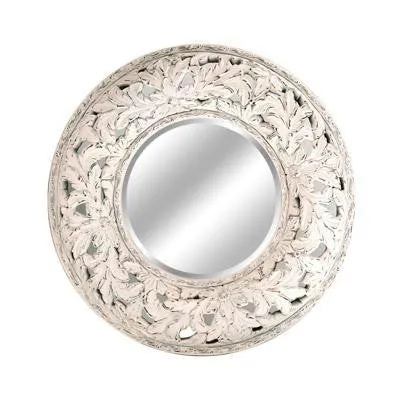 Ardant Antique Wht Mirror38x38