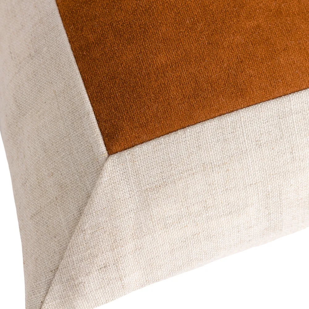 Auden Linen Velvet Cushion Pecan