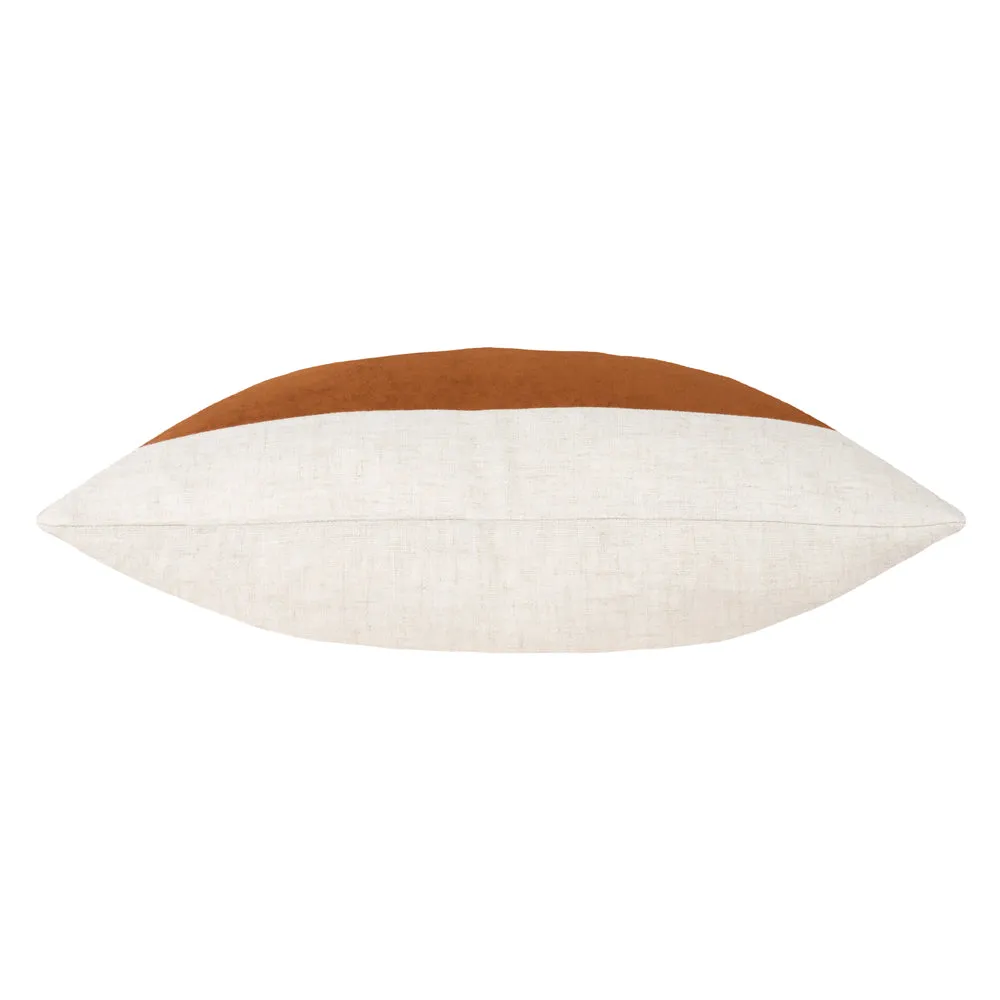 Auden Linen Velvet Cushion Pecan
