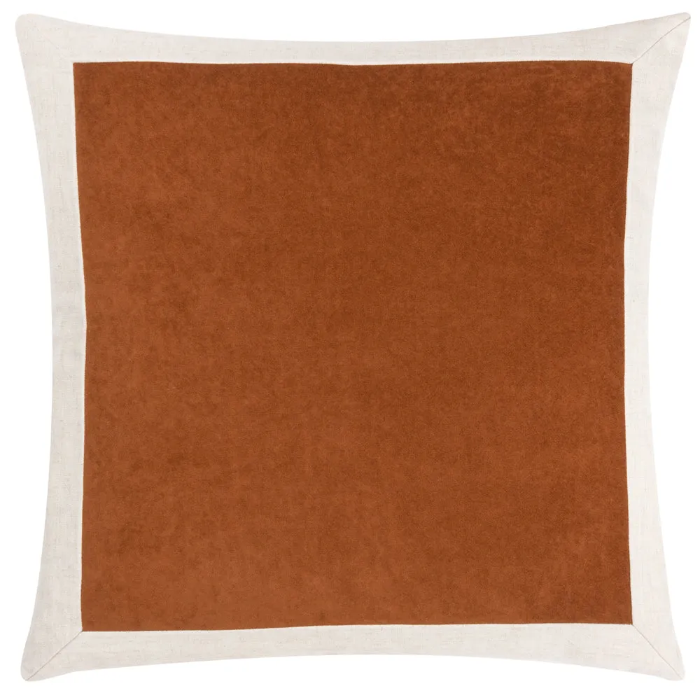 Auden Linen Velvet Cushion Pecan