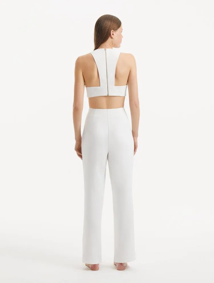 Augustine White Brown Top