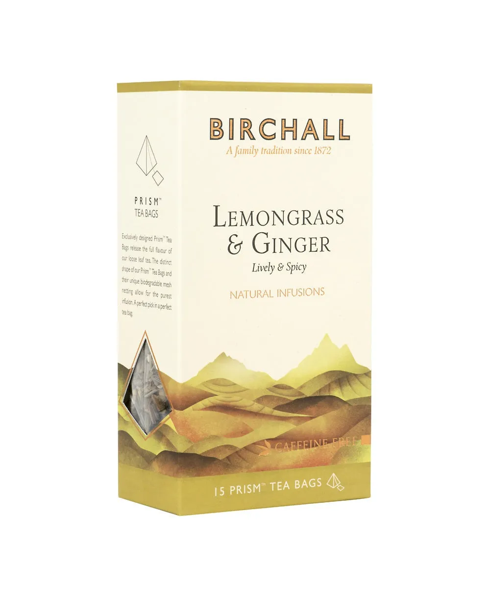 Birchall Lemongrass & Ginger Prism Tagged Tea