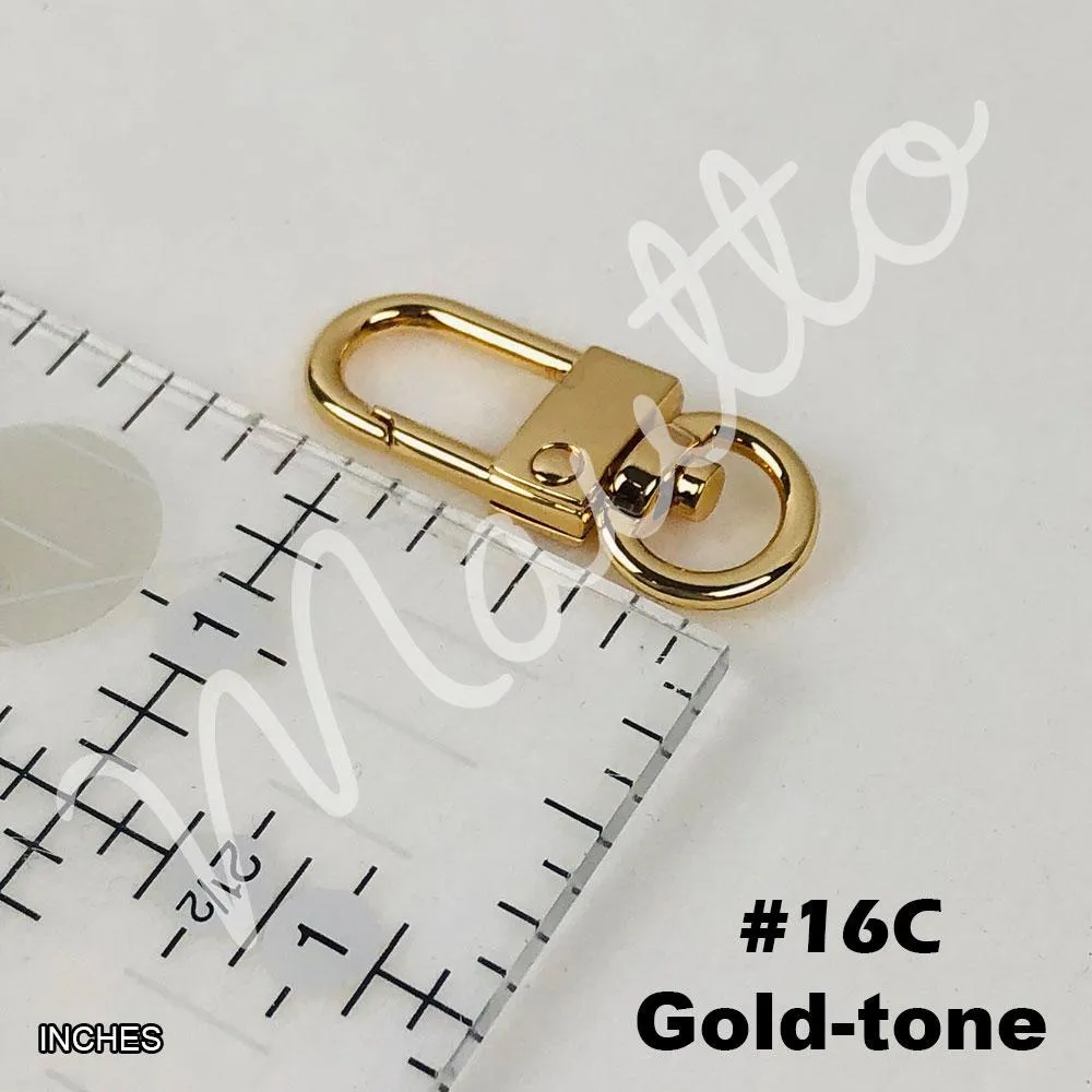 Braided/Twisted Wheat-style Chain, Gold-tone Finish - 1/4 inch (6mm) Wide Luxury Chain Strap - Handle to Crossbody Lengths
