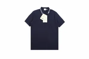 Burberry Polo Shirt with Striped Collar