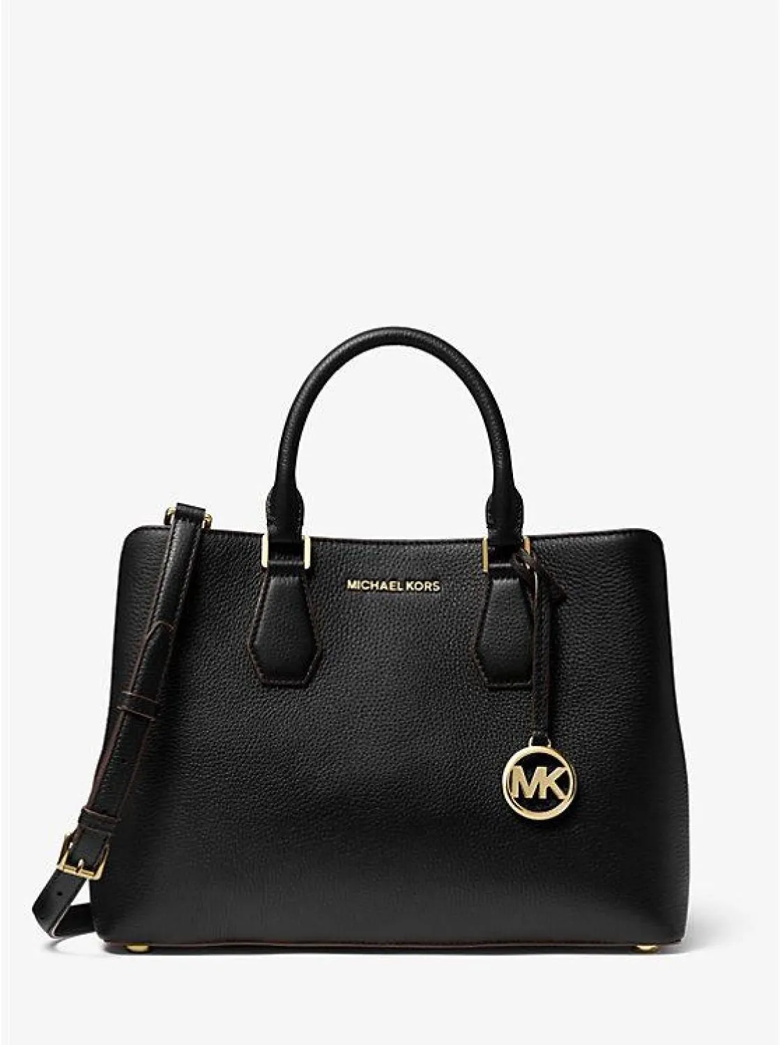 Camille Large Pebbled Leather Satchel