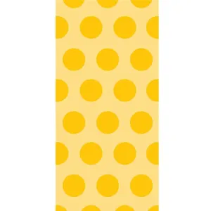 Cello Bag 20ct, School Bus Yellow Dots