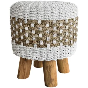 Chic Rattan Stool – Versatile Indoor & Outdoor Seating Solution