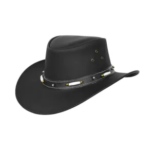 Classic Cowhide Cowboy Leather Top Hat