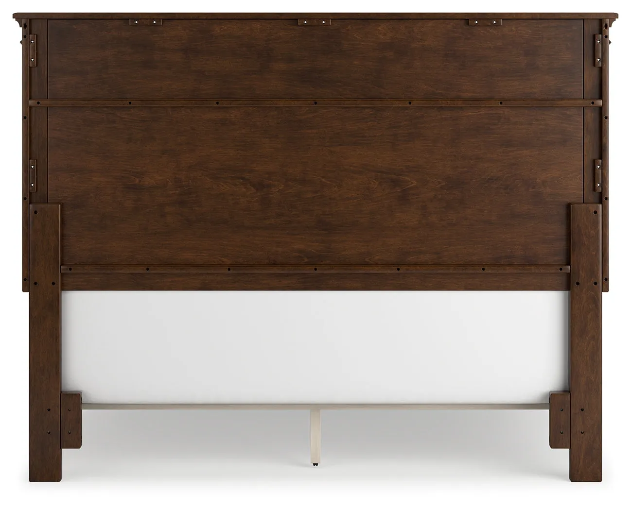 Danabrin Queen Panel Bed with Mirrored Dresser and Chest in Brown