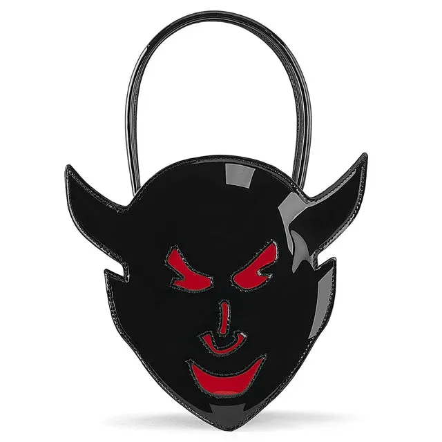 Demonia HB-112 Patent Devil Head Handbag