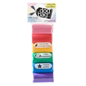 Doggie Walk Handle Bags Rainbow Designer Bags on a Roll Pack of 6 rolls