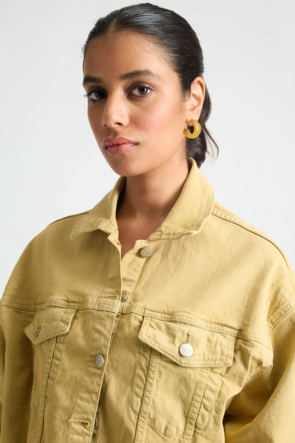 Earthy Hem Denim Jacket