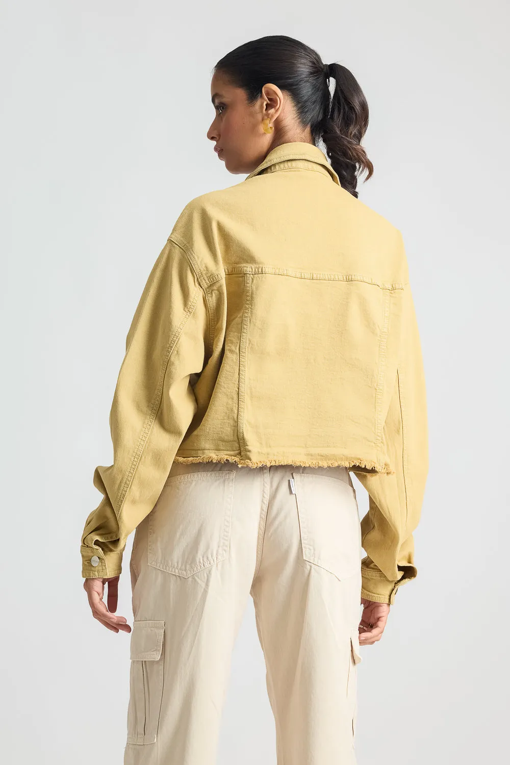 Earthy Hem Denim Jacket