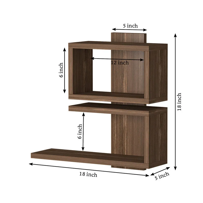 Egre Wall Shelf - Brown