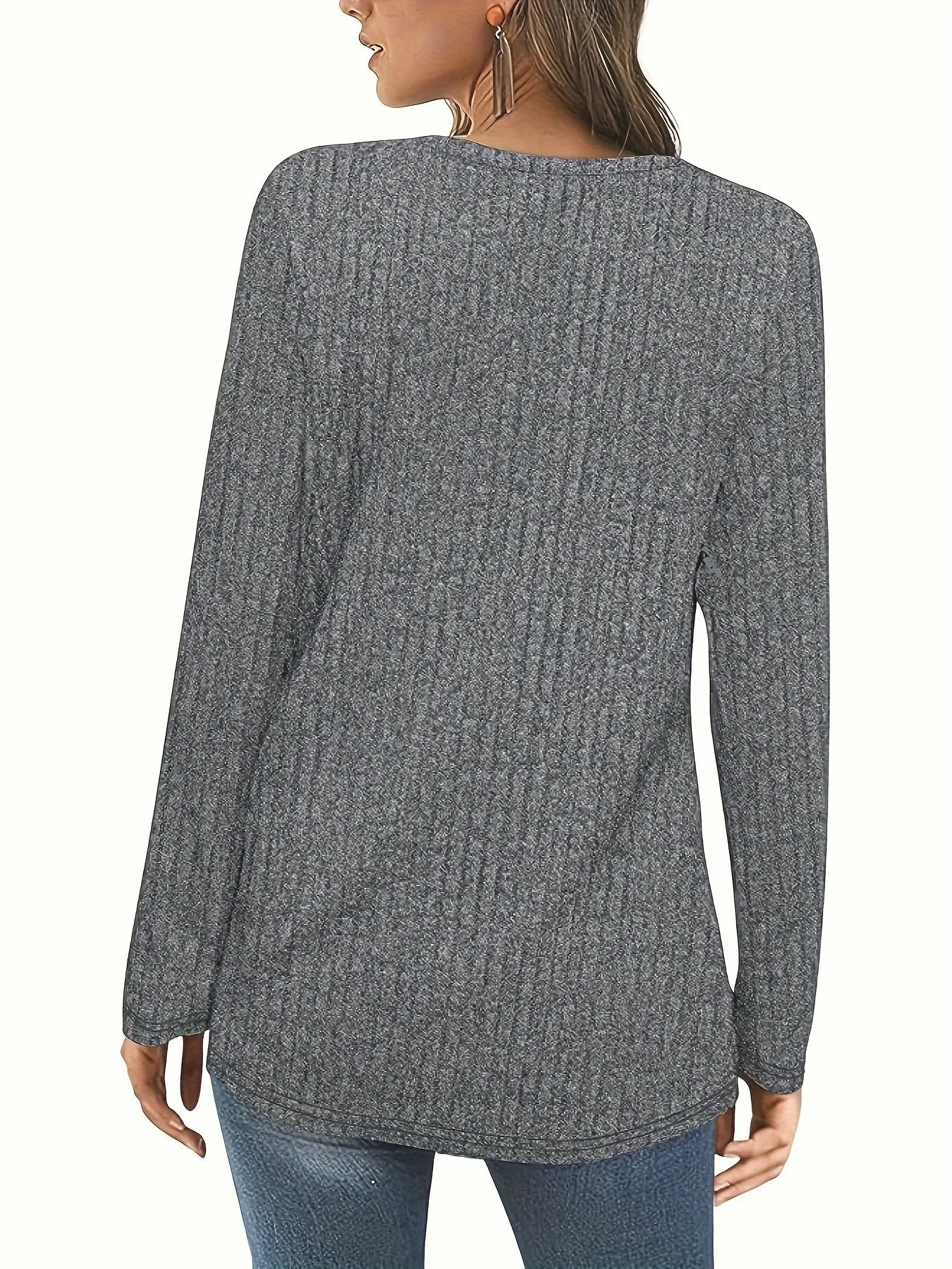 Elegant Square-Neck Striped Sweater - Comfortable, Durable & Easy-Care, Perfect for Spring to Fall