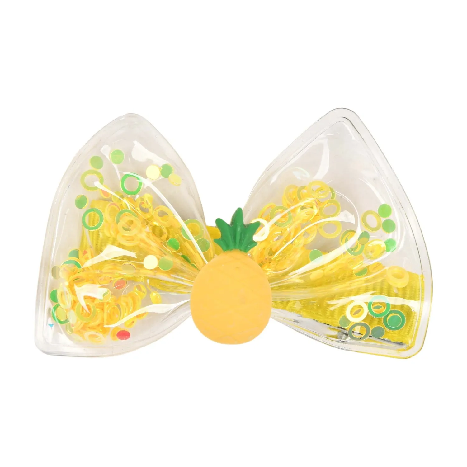 fruit pop hairpins - yellow pineapple