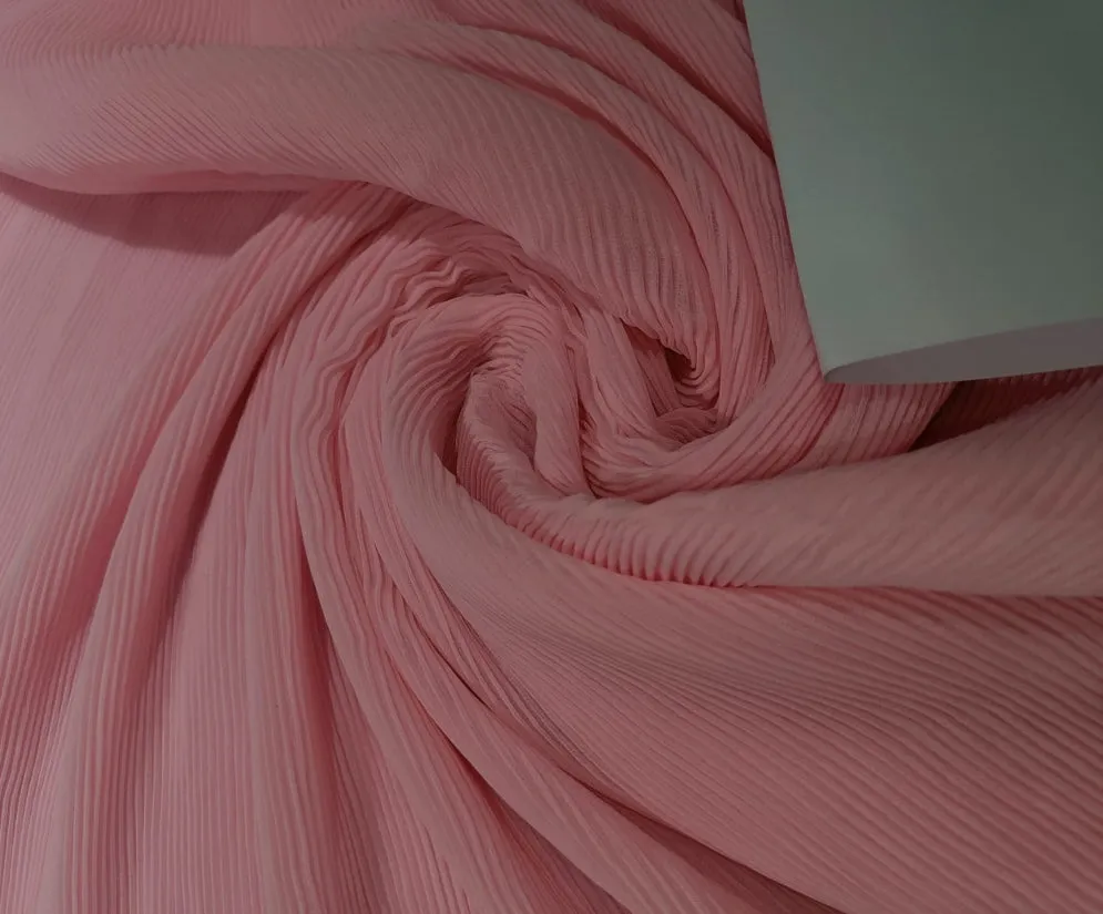 Georgette Pleated fabric 44"~wide