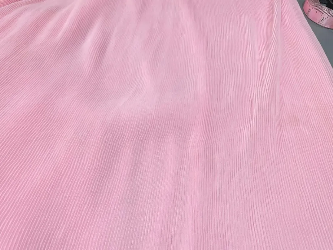 Georgette Pleated fabric 44"~wide
