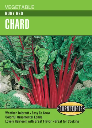Heirloom Swiss Chard Ruby Red