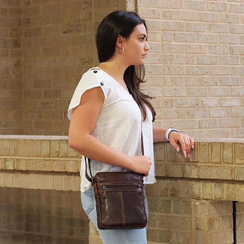 Jack Georges Voyager Slim Zippered Crossbody