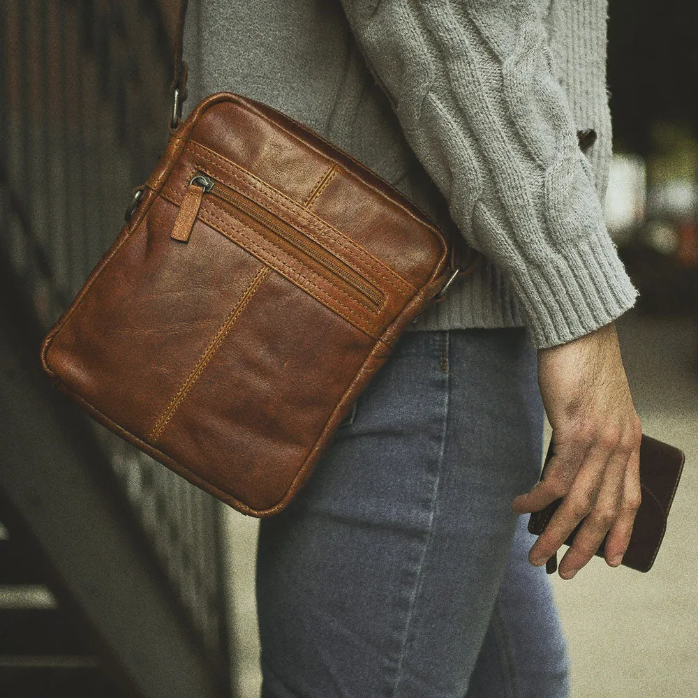 Jack Georges Voyager Slim Zippered Crossbody