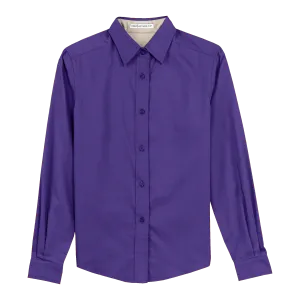L608 Ladies Long Sleeve Easy Care Shirt