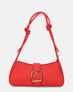 LUKA - borsetta rossa con chiusura magnetica e tracolla regolabile