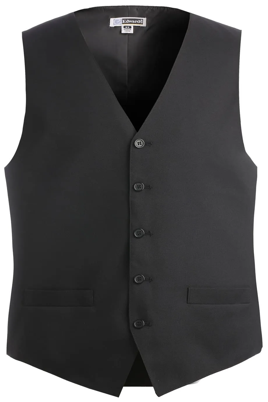 Men's Black Essential Polyester Vest