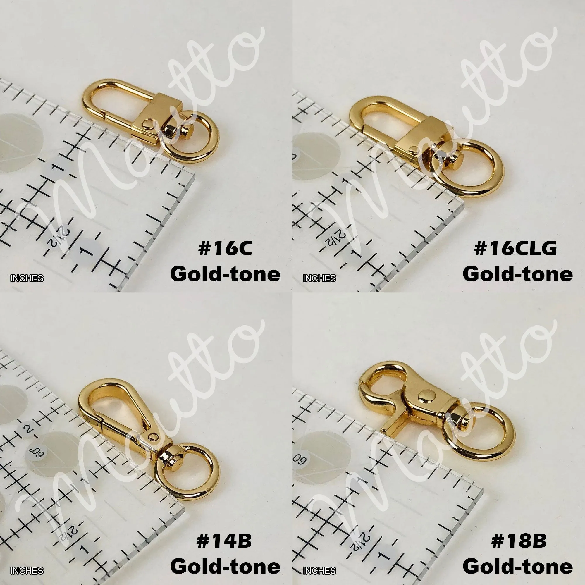 Mini Elongated Box Chain, Gold-tone Finish - 1/4 inch (7mm) Wide Luxury Chain Strap - Handle to Crossbody Lengths