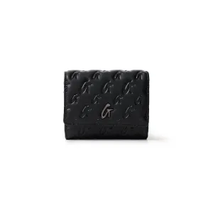 MONOGRAM GUNMETAL COMPACT WOC - BLACK