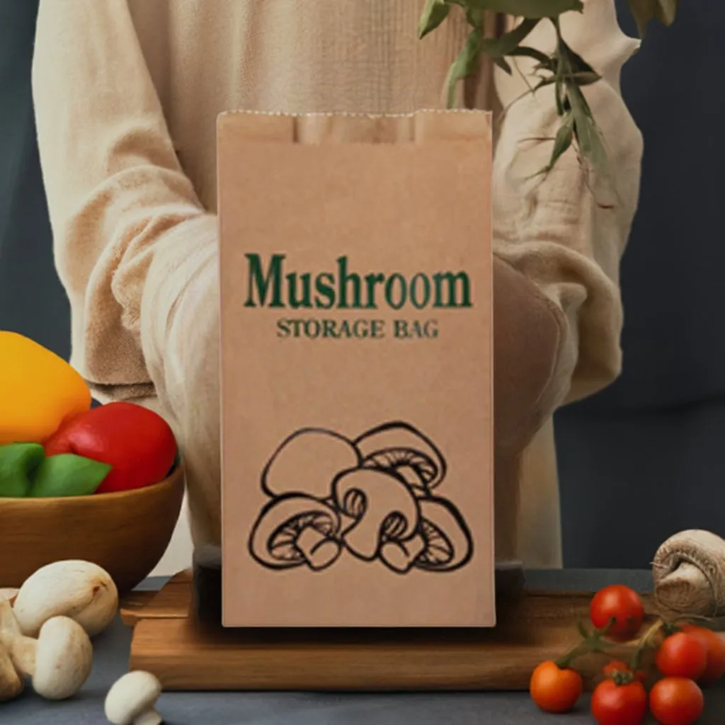Mushroom Brown Paper Bags - 500 per pack