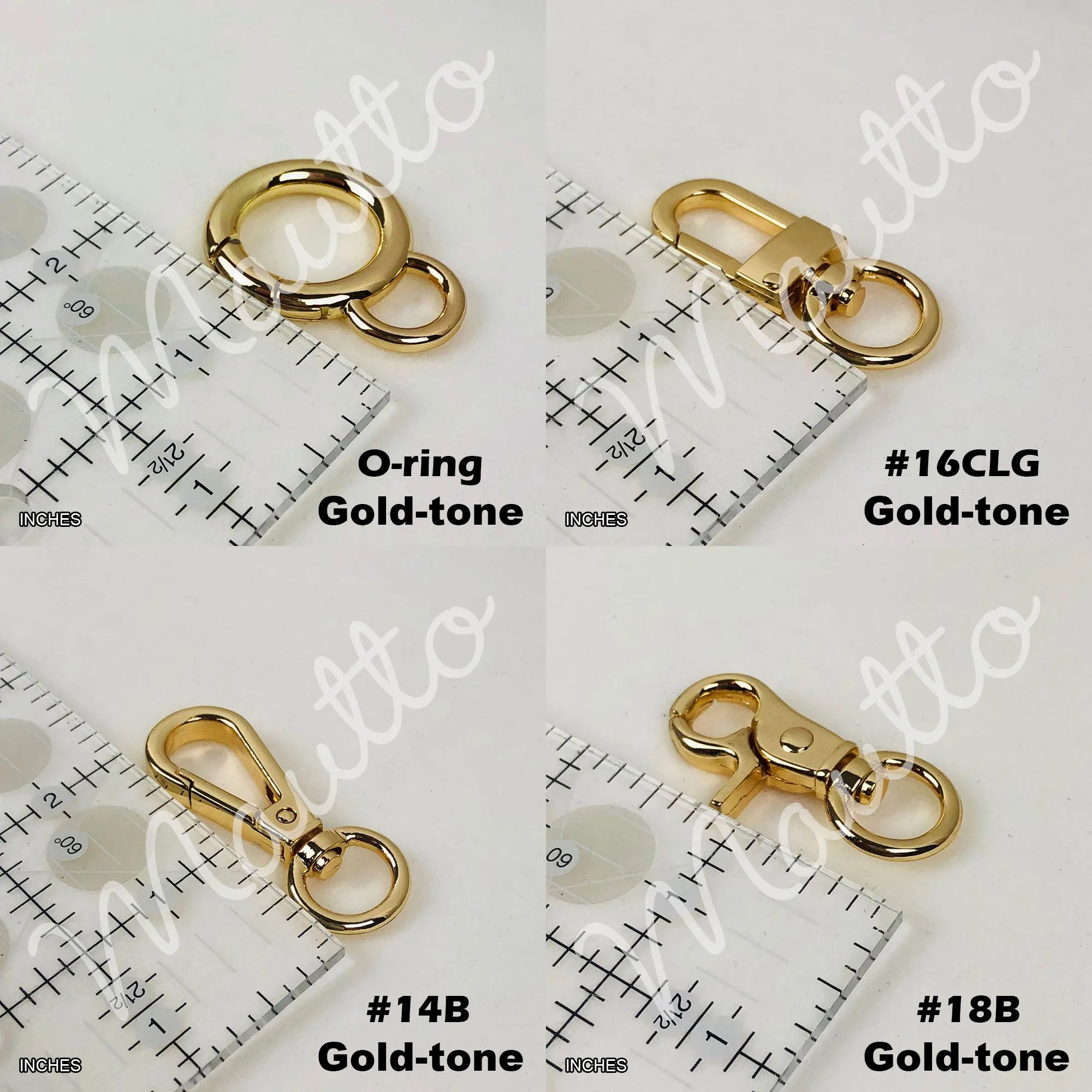 Prince of Wales Chain, Gold-tone Finish - 1/2 inch (13mm) Wide Luxury Chain Strap - Handle to Crossbody Lengths