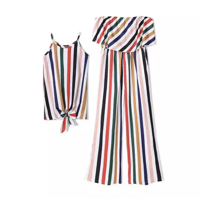 "Match in Style: GIRL Striped Outfit"