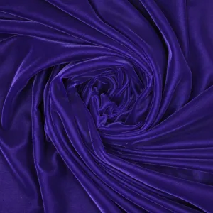 Regal Purple Solid Micro Velvet Fabric