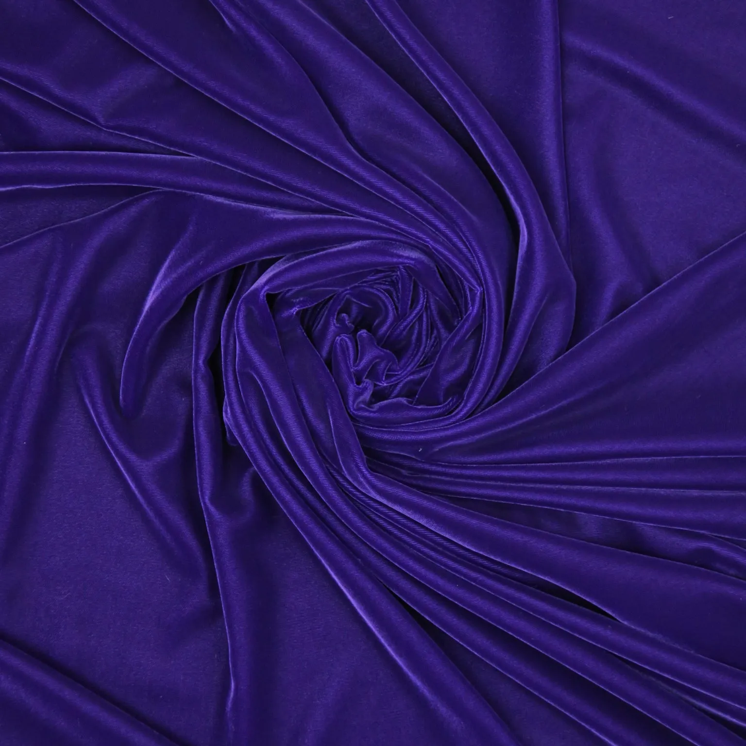 Regal Purple Solid Micro Velvet Fabric