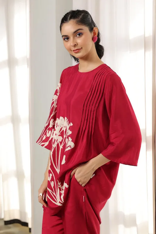 Regal Red Leaf Co-ord set