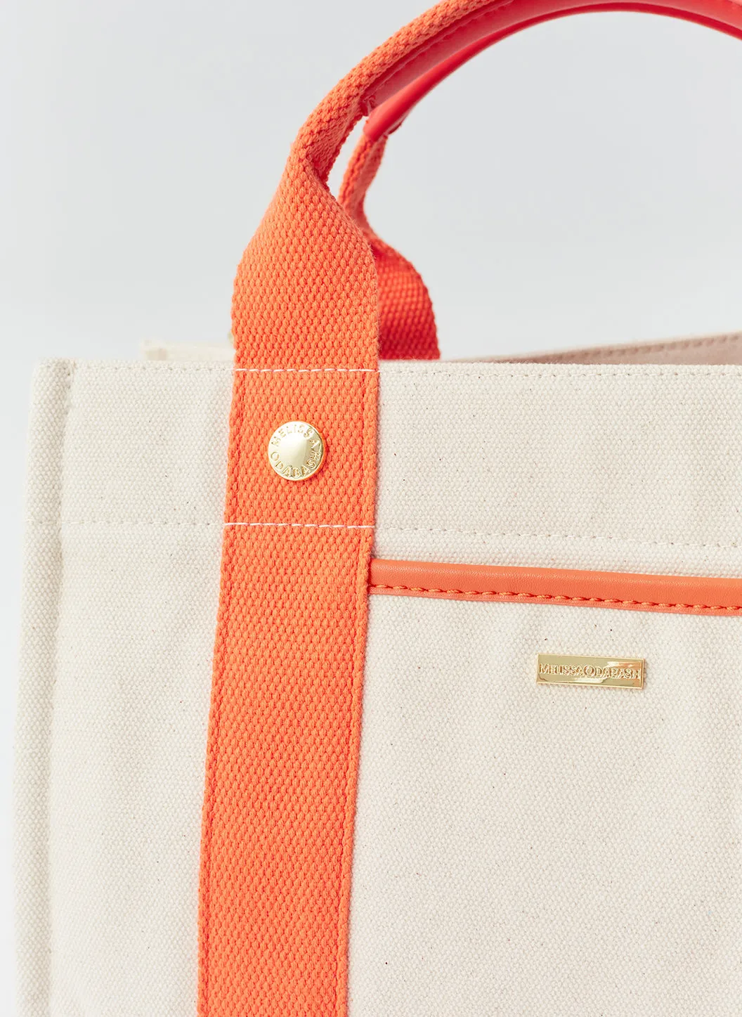 Rhodes Beige Orange Tote