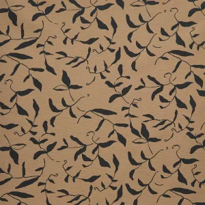 Riverbend Big Sur Canvas - Flower Sepia Yardage