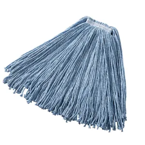 Rubbermaid® Dura Pro Cotton, Rayon & Synthetic Blend Blue Wet Mop w/ 1" Headband (Size: Large | Cut Ends)