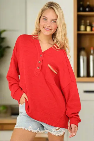 SCARLET SMILES HOODIE - by Very J