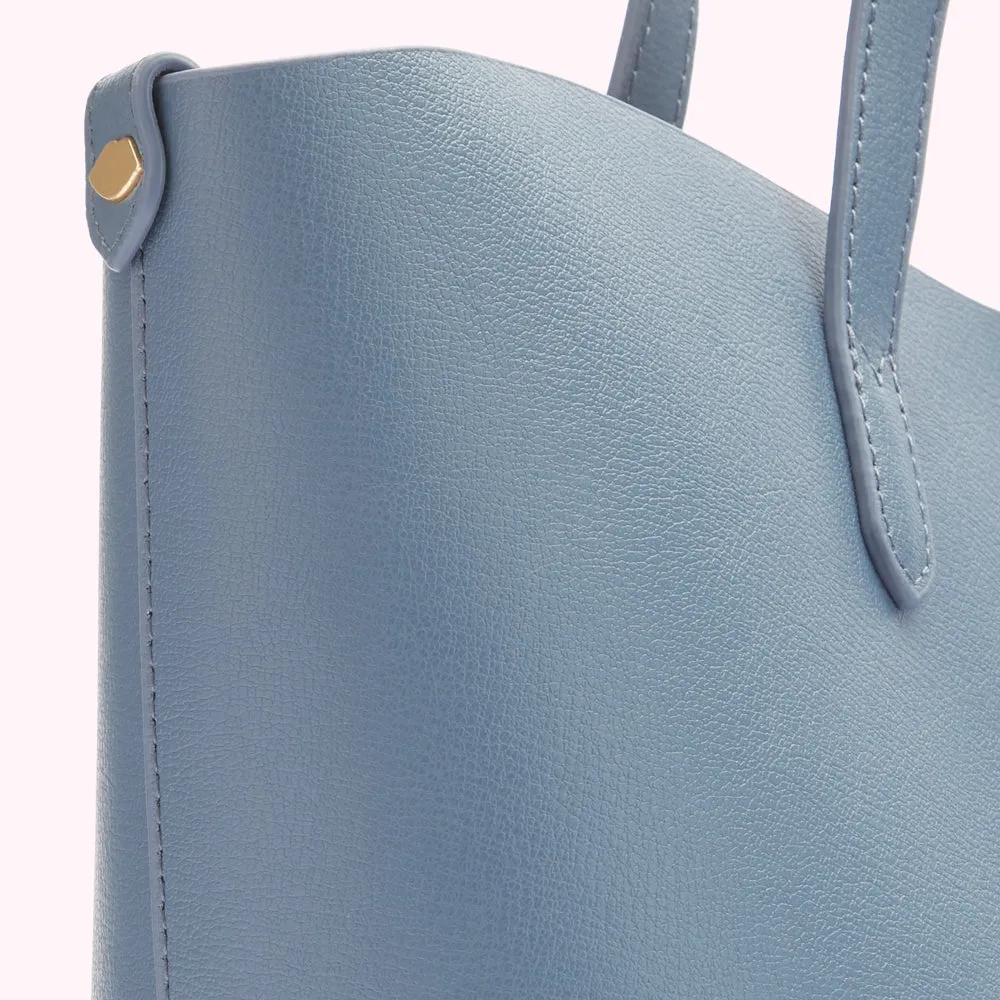 SEAL LEATHER SMALL IVY TOTE BAG