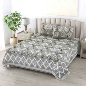 Shavelle Ethnic Bedsheet - Brown