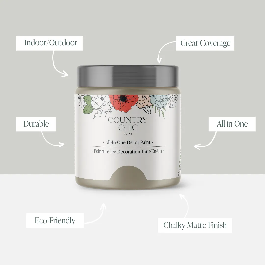 Soiree - Chalk Style Paint for Furniture, Home Decor, DIY, Cabinets, Crafts - Eco-Friendly All-In-One Paint